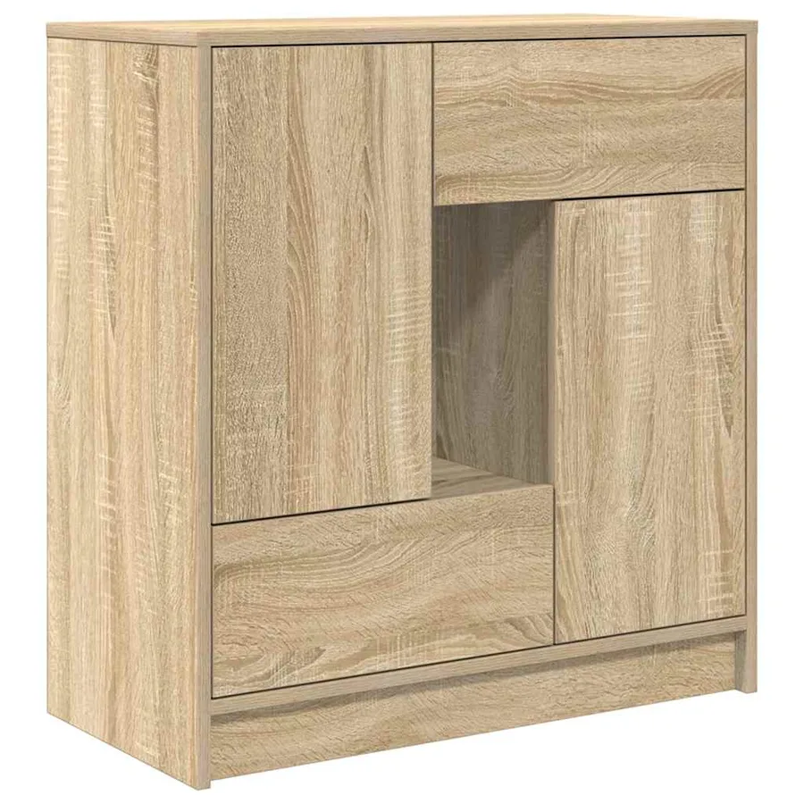 Buffet avec tiroirs et portes chêne sonoma 70,5x34x74,5 cm - 2