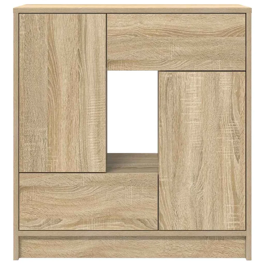 Buffet avec tiroirs et portes chêne sonoma 70,5x34x74,5 cm - 6