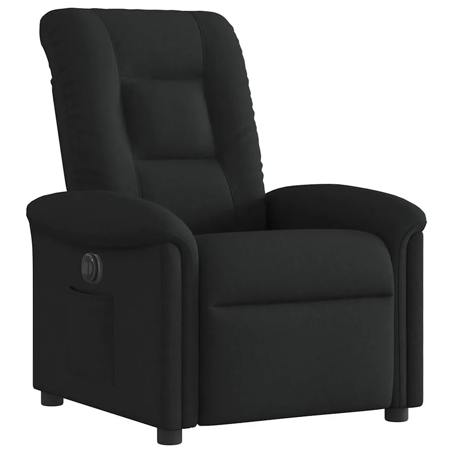 Fauteuil inclinable électrique Noir Tissu - 4