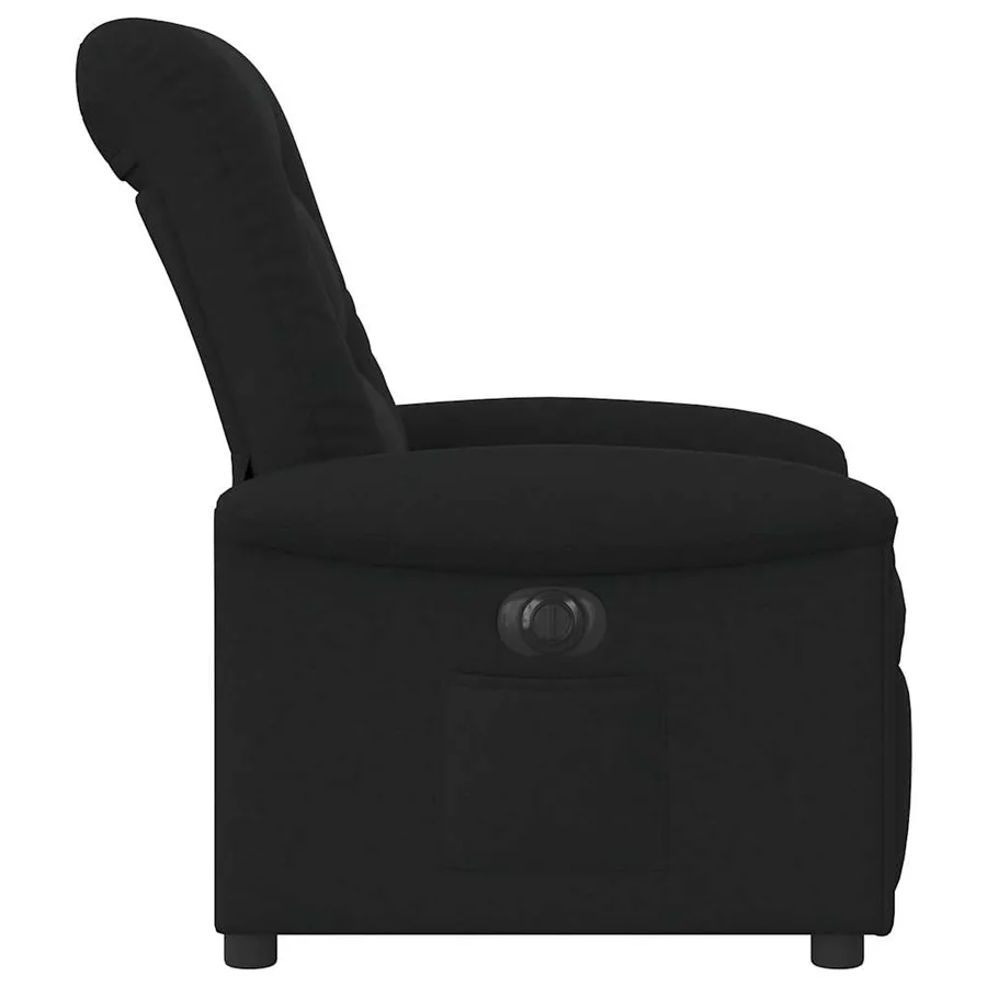 Fauteuil inclinable électrique Noir Tissu - 6