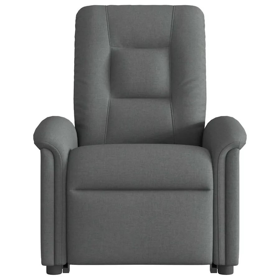 Fauteuil inclinable Gris foncé Tissu - 4
