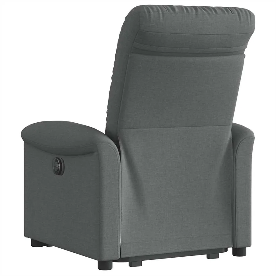 Fauteuil inclinable Gris foncé Tissu - 6