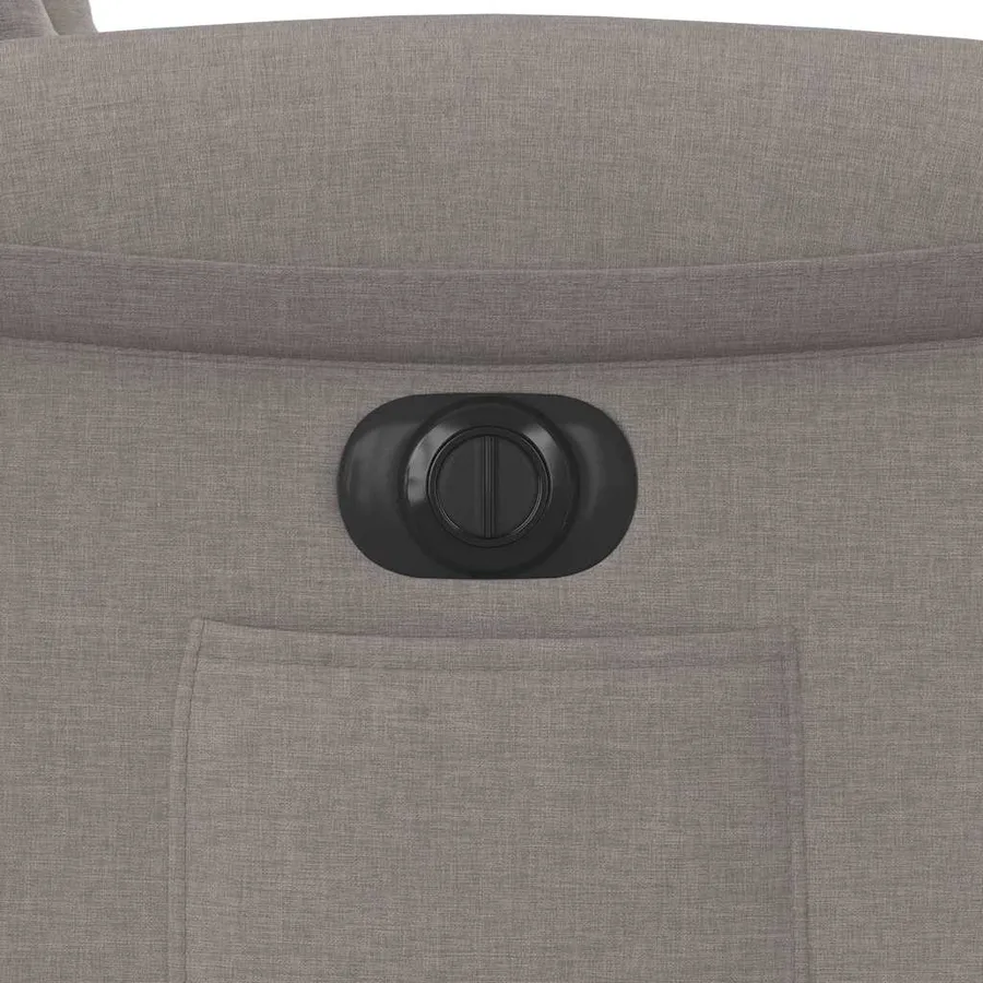 Fauteuil inclinable électrique taupe tissu - 14
