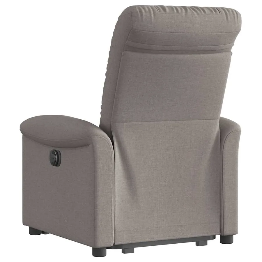Fauteuil inclinable électrique taupe tissu - 7