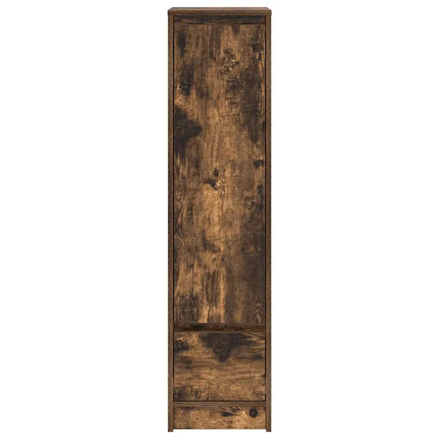 Buffet haut chêne fumé 29,5x34x119,5 cm bois d'ingénierie - 6
