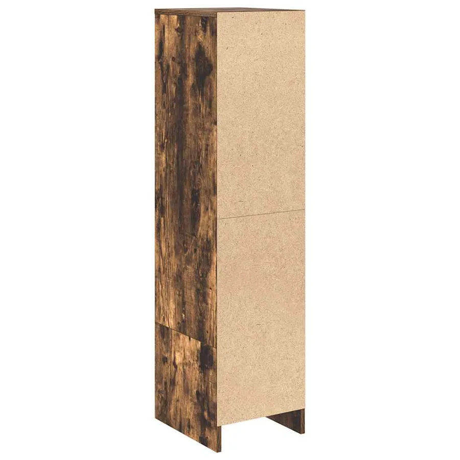 Buffet haut chêne fumé 29,5x34x119,5 cm bois d'ingénierie - 8