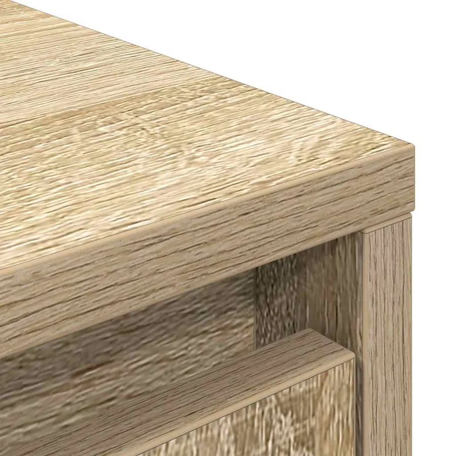 Buffet haut chêne sonoma 29,5x34x119,5 cm bois d'ingénierie - 10