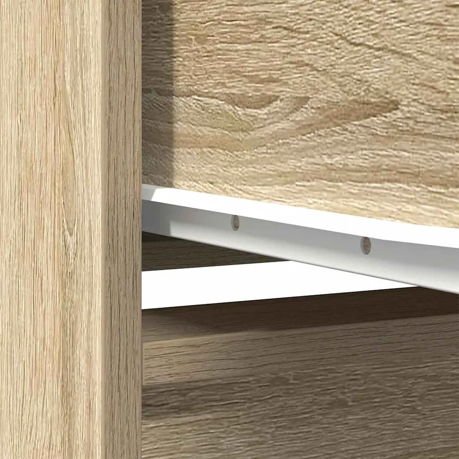 Buffet haut chêne sonoma 29,5x34x119,5 cm bois d'ingénierie - 11