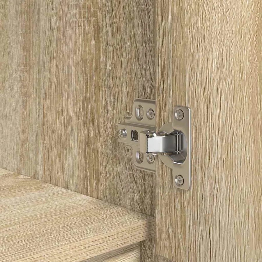 Buffet haut chêne sonoma 29,5x34x119,5 cm bois d'ingénierie - 12