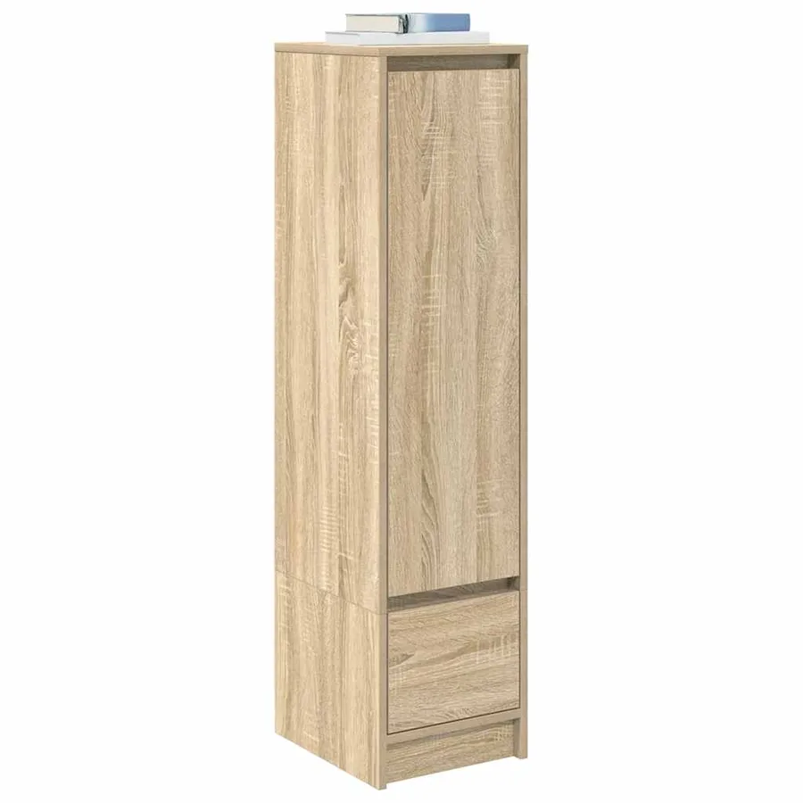 Buffet haut chêne sonoma 29,5x34x119,5 cm bois d'ingénierie - 4