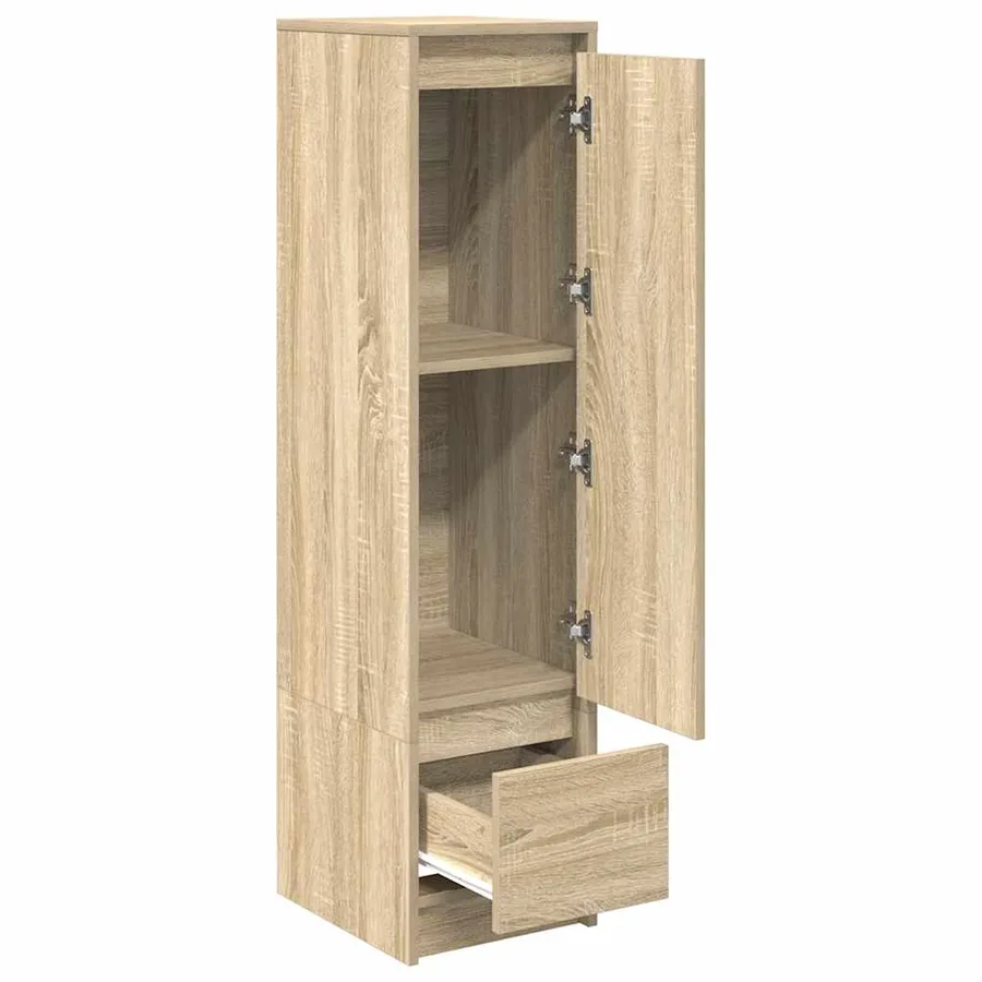 Buffet haut chêne sonoma 29,5x34x119,5 cm bois d'ingénierie - 5