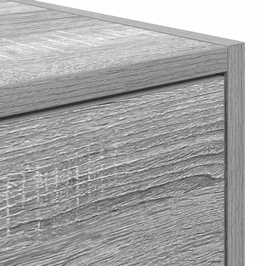 Meuble TV Sonoma gris 100 x 31 x 25,5 cm Bois d'ingénierie - 9