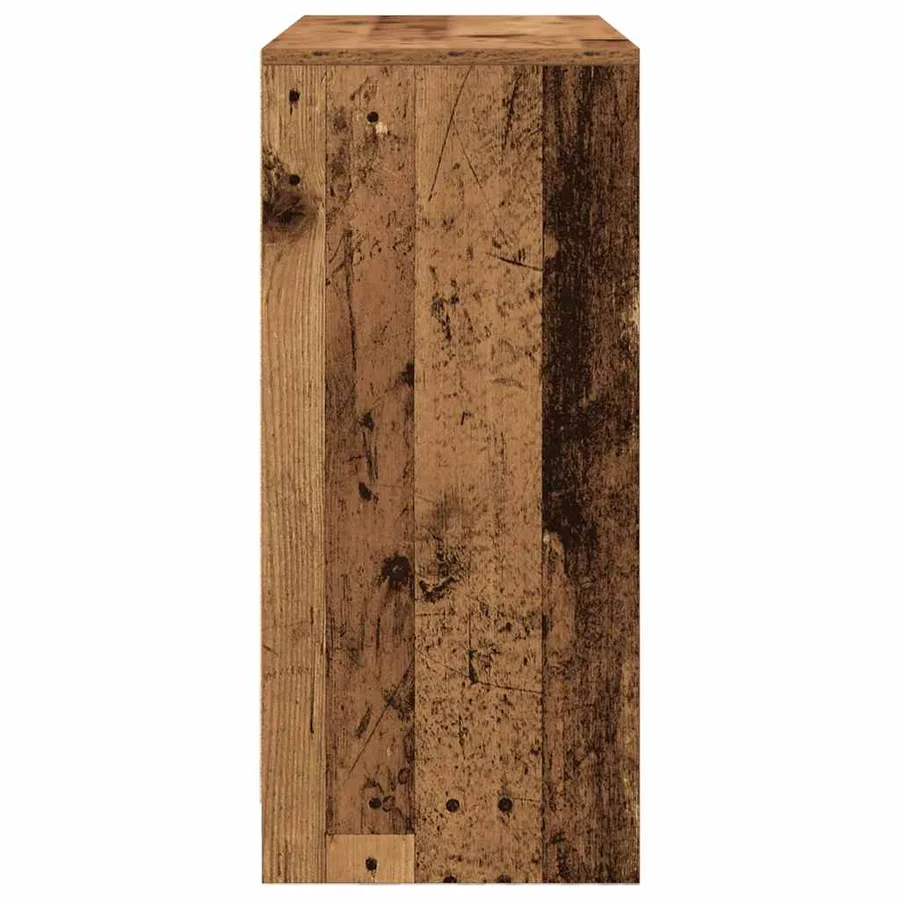 Buffet avec tiroirs et portes vieux bois 70,5x34x74,5 cm - 7