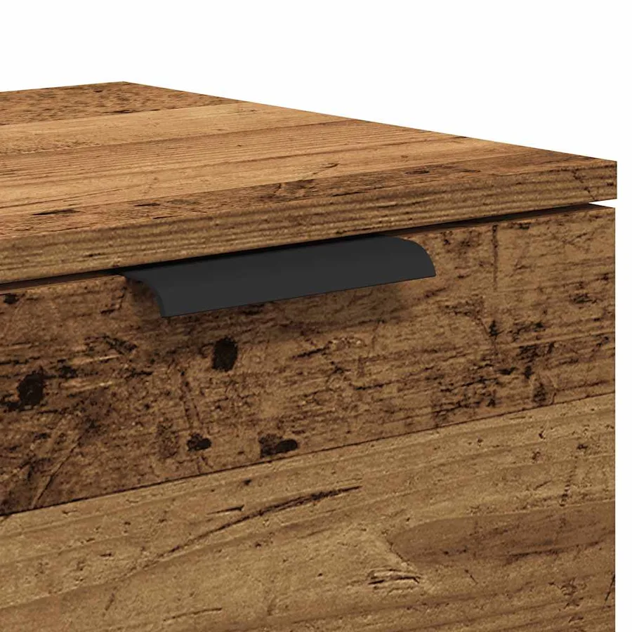Meuble TV vieux bois 102x35x36,5 cm bois d'ingénierie - 8