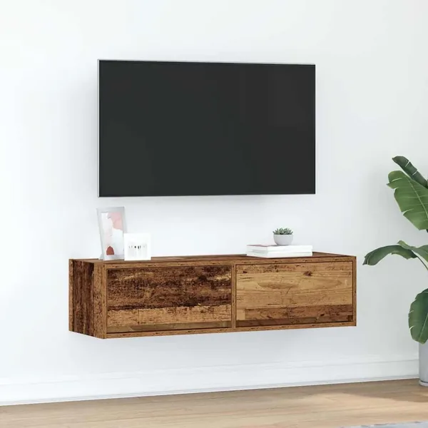Meuble TV Bois ancien 100 x 31 x 25,5 cm Bois d'ingénierie