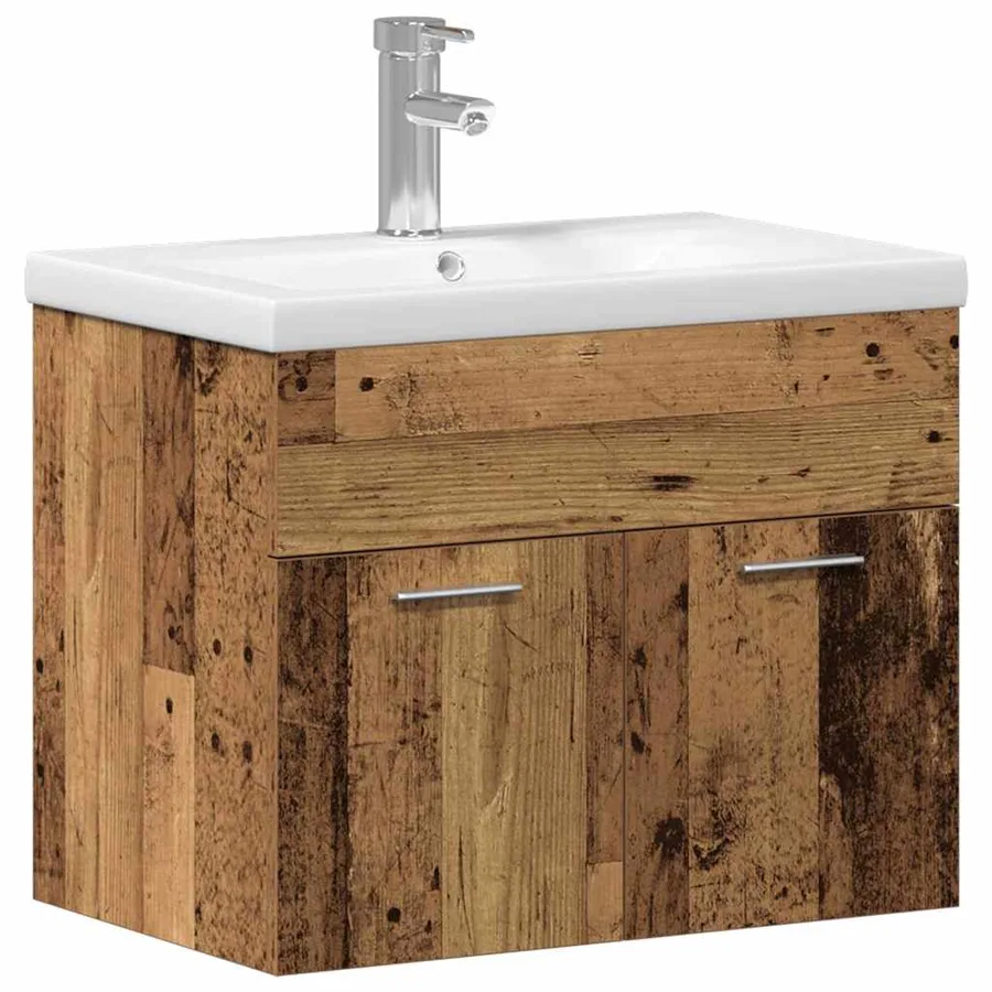 Armoire de salle de bain Bois ancien 60 x 38,5 x 46 cm - 2