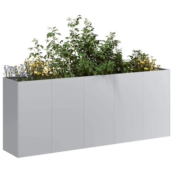 Jardinière 200x40x80 cm acier galvanisé