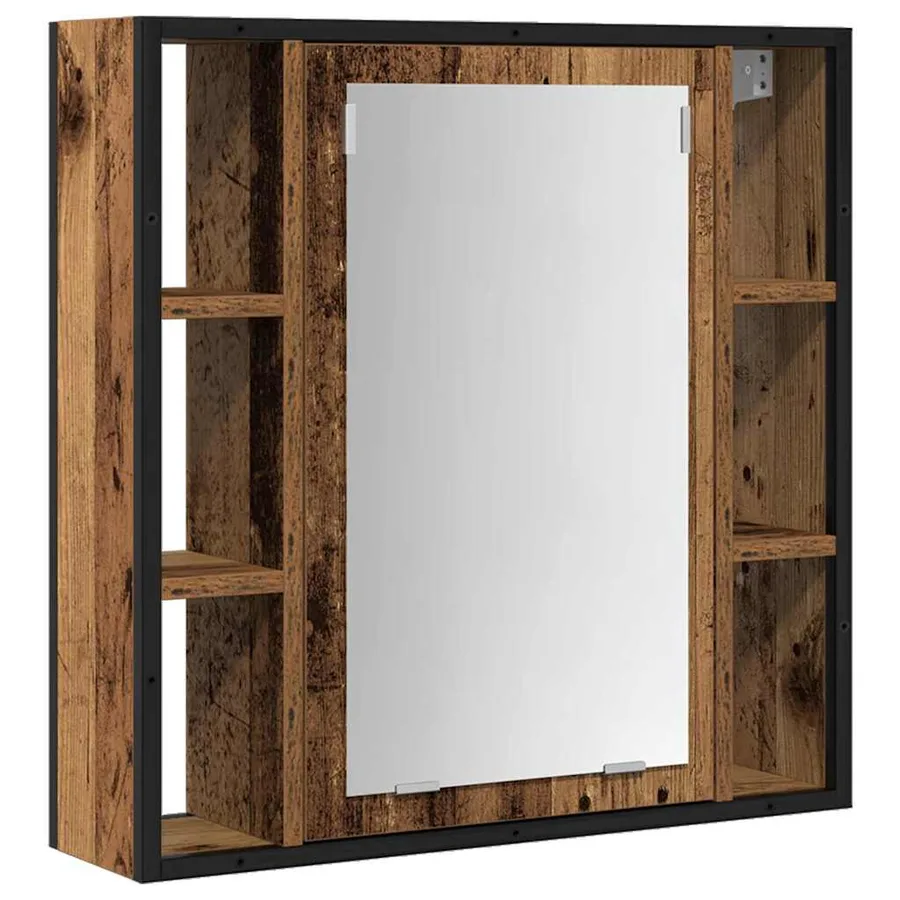 Ensemble de mobilier de salle de bain avec étagère 2 pcs Marron - 5