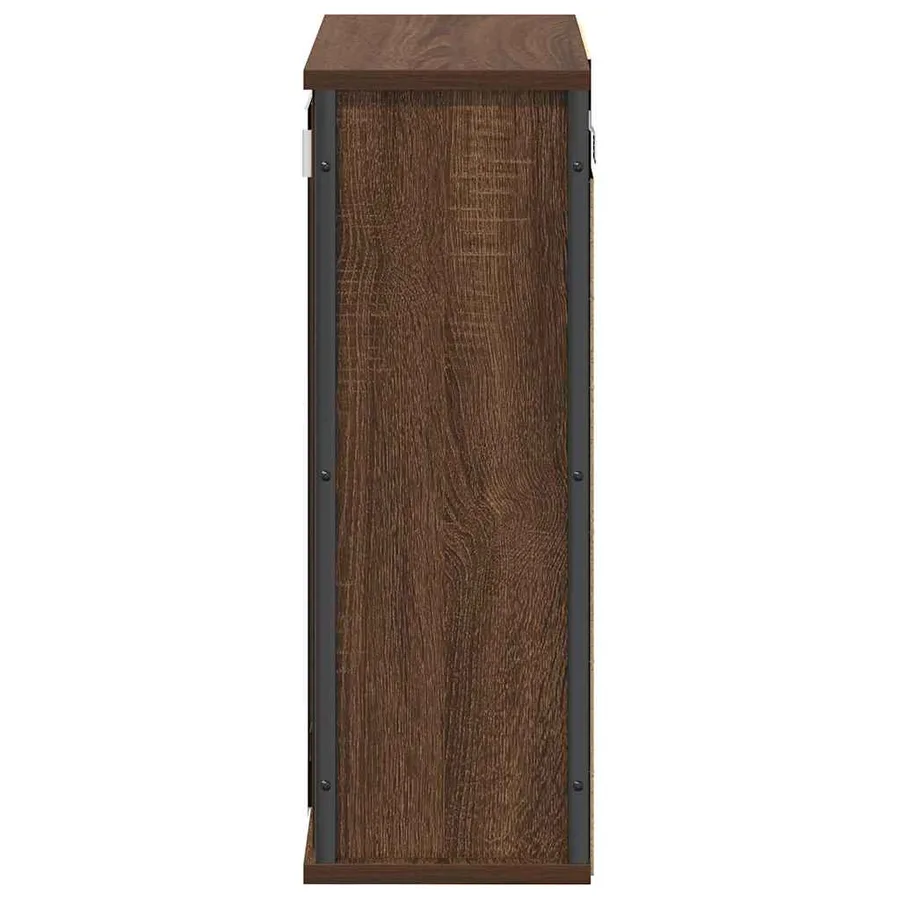 Armoire murale de salle de bain miroir chêne marron 50x21x60 cm - 7