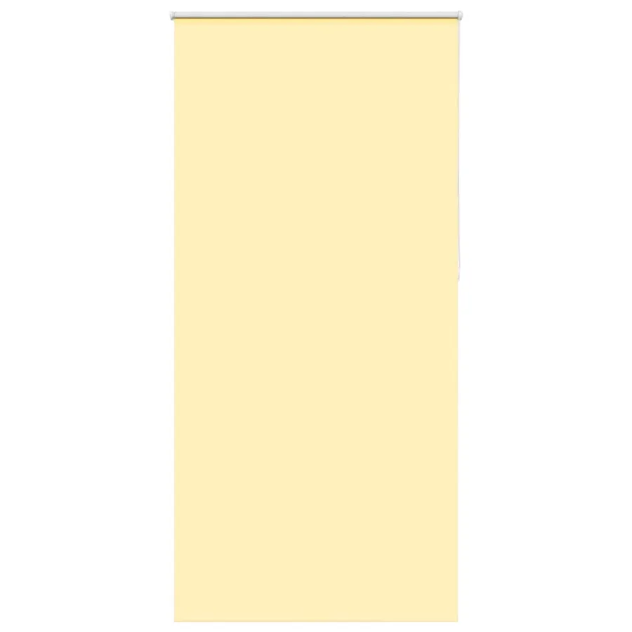 Store enrouleur occultant jaune largeur du tissu 100,7 cm
