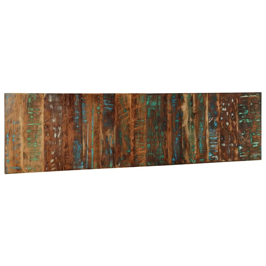 Tête de lit multicolore 200 cm bois massif récupération - 3