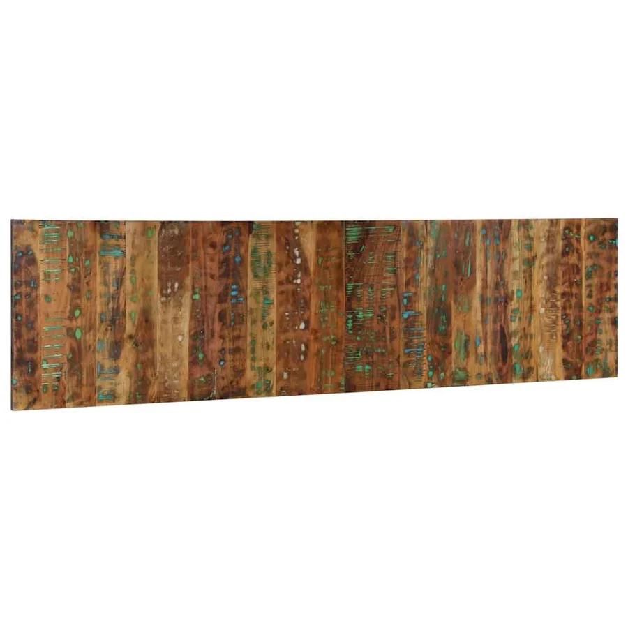Tête de lit multicolore 200 cm bois massif récupération - 4