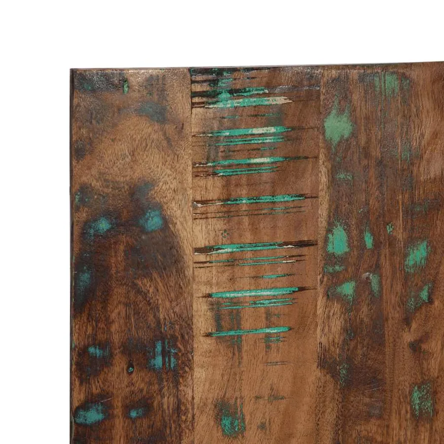 Tête de lit multicolore 200 cm bois massif récupération - 6