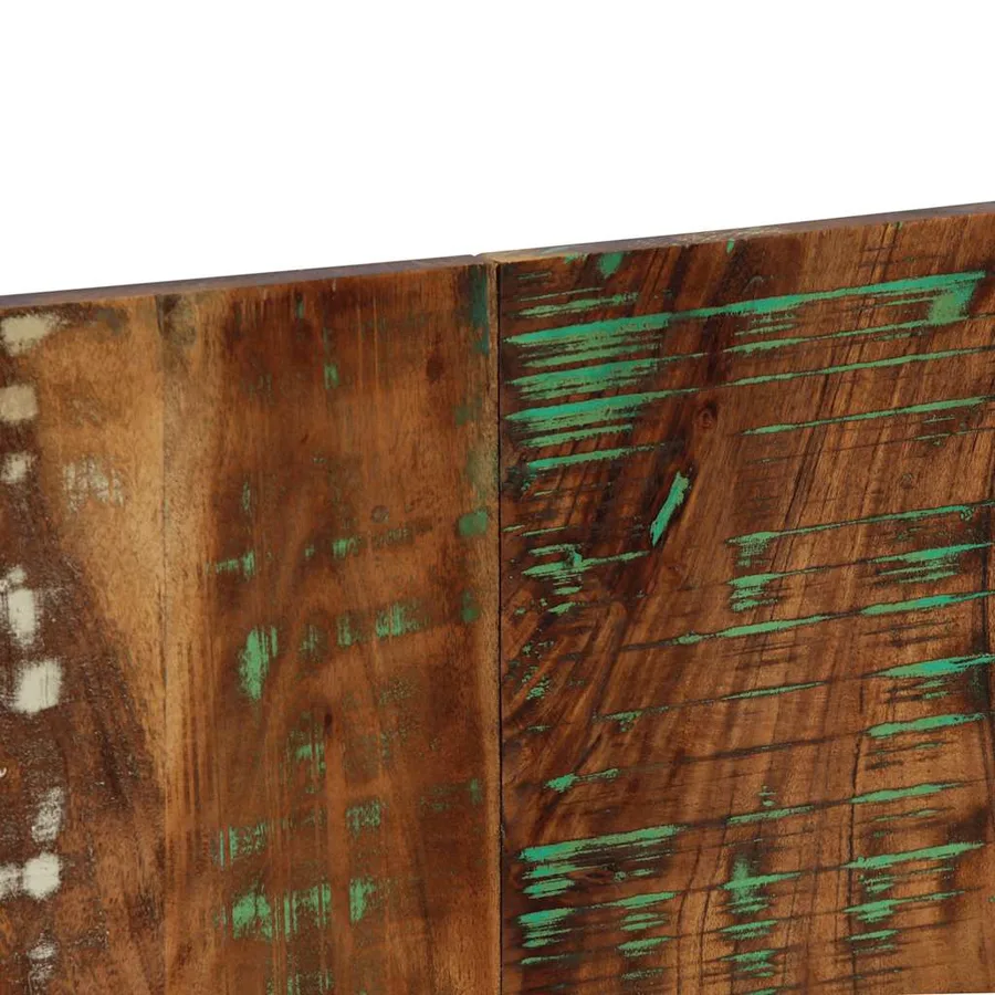 Tête de lit multicolore 200 cm bois massif récupération - 7