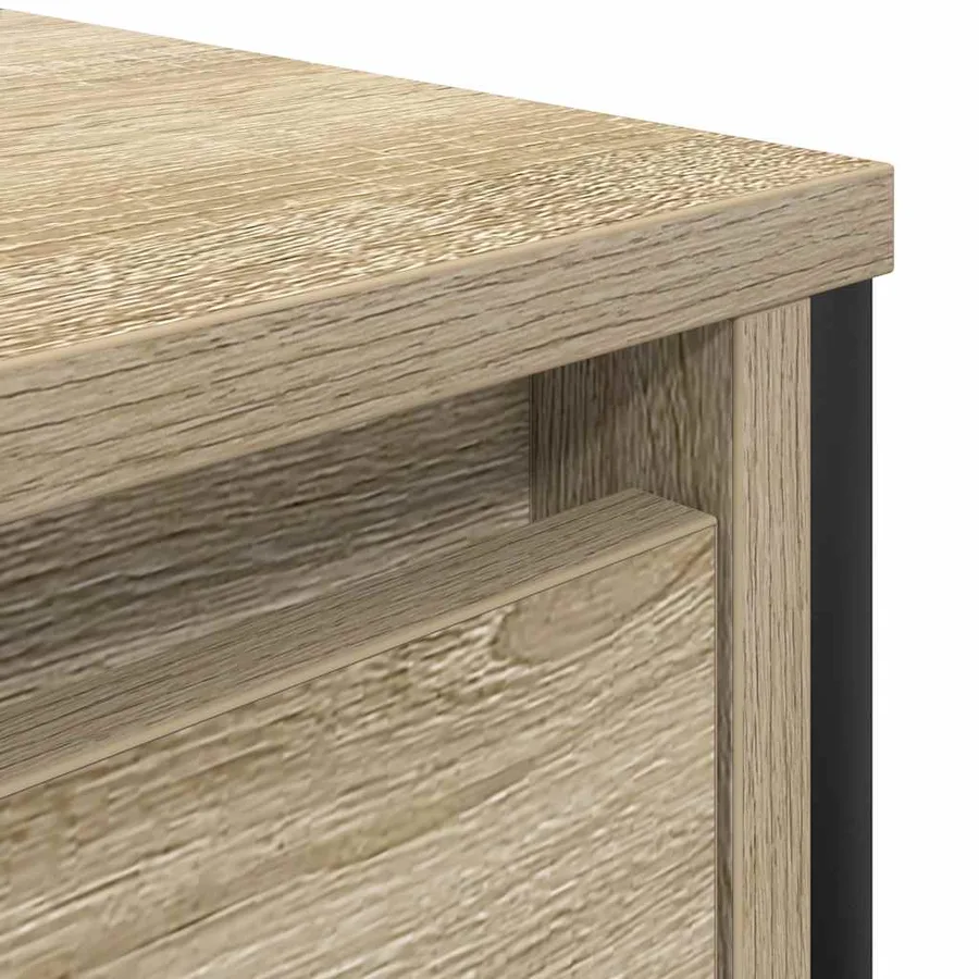 Meuble sous-vasque avec tiroirs chêne sonoma 90x34,5x60 cm - 12
