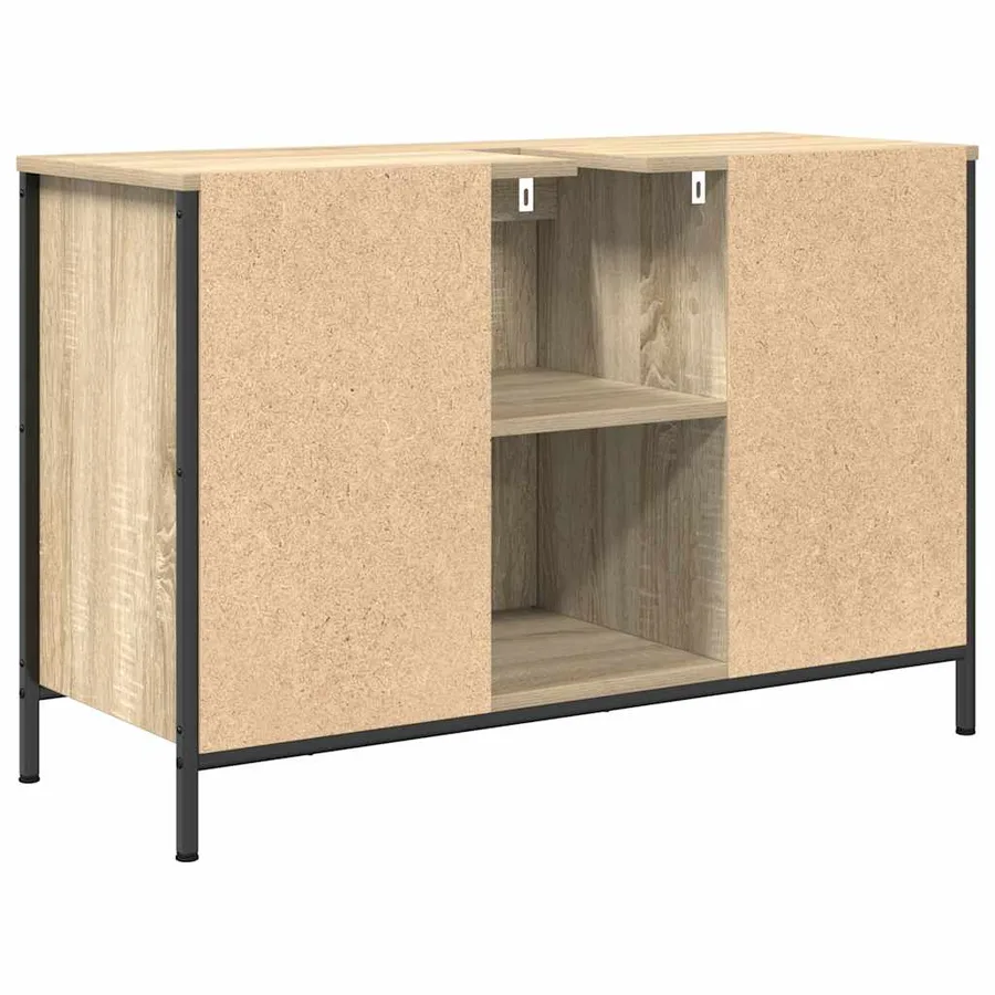 Meuble sous-vasque avec tiroirs chêne sonoma 90x34,5x60 cm - 8