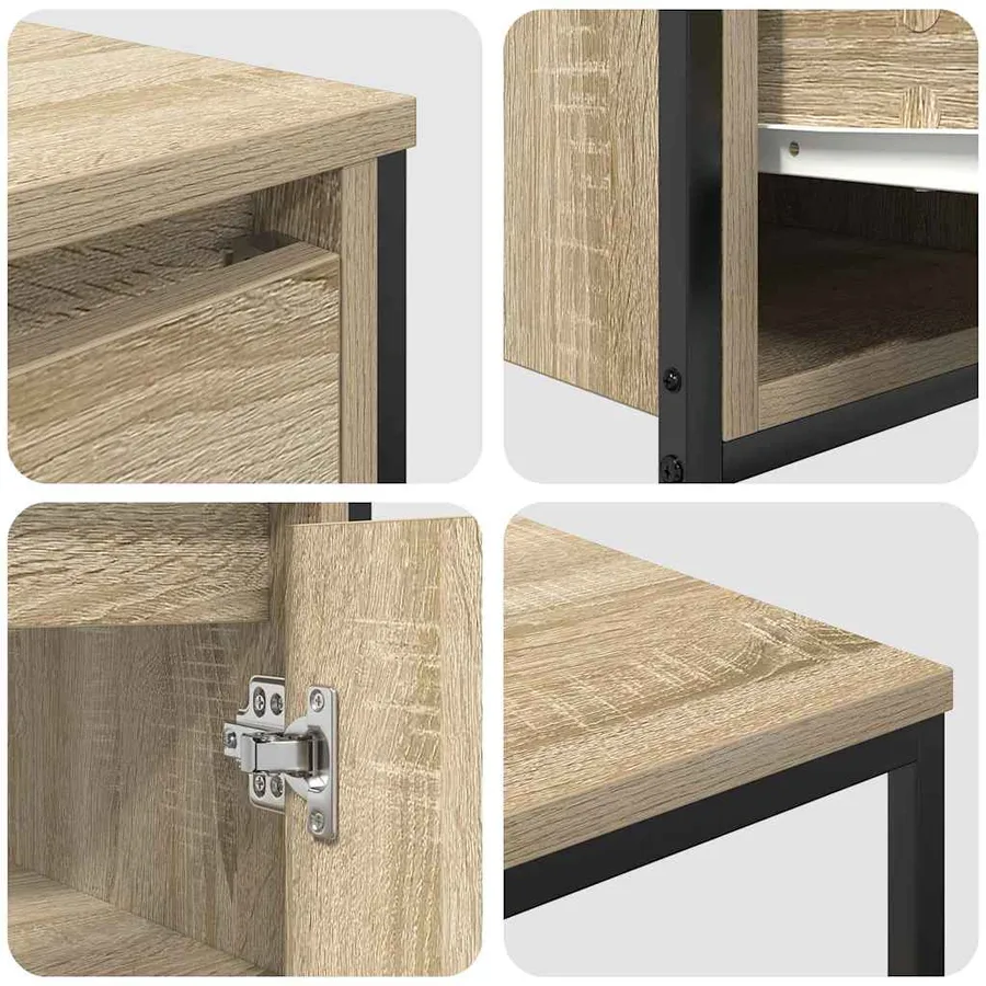 Ensemble de mobilier de salle de bain 2 pcs Bois d'ingénierie - 7