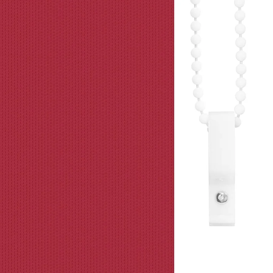 Store enrouleur occultant rouge largeur du tissu 110,7 cm - 10