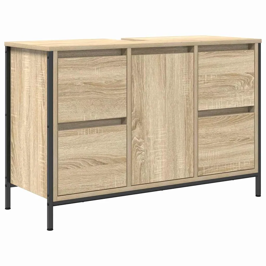 Ensemble de mobilier de salle de bain avec tiroir 3 pcs - 5