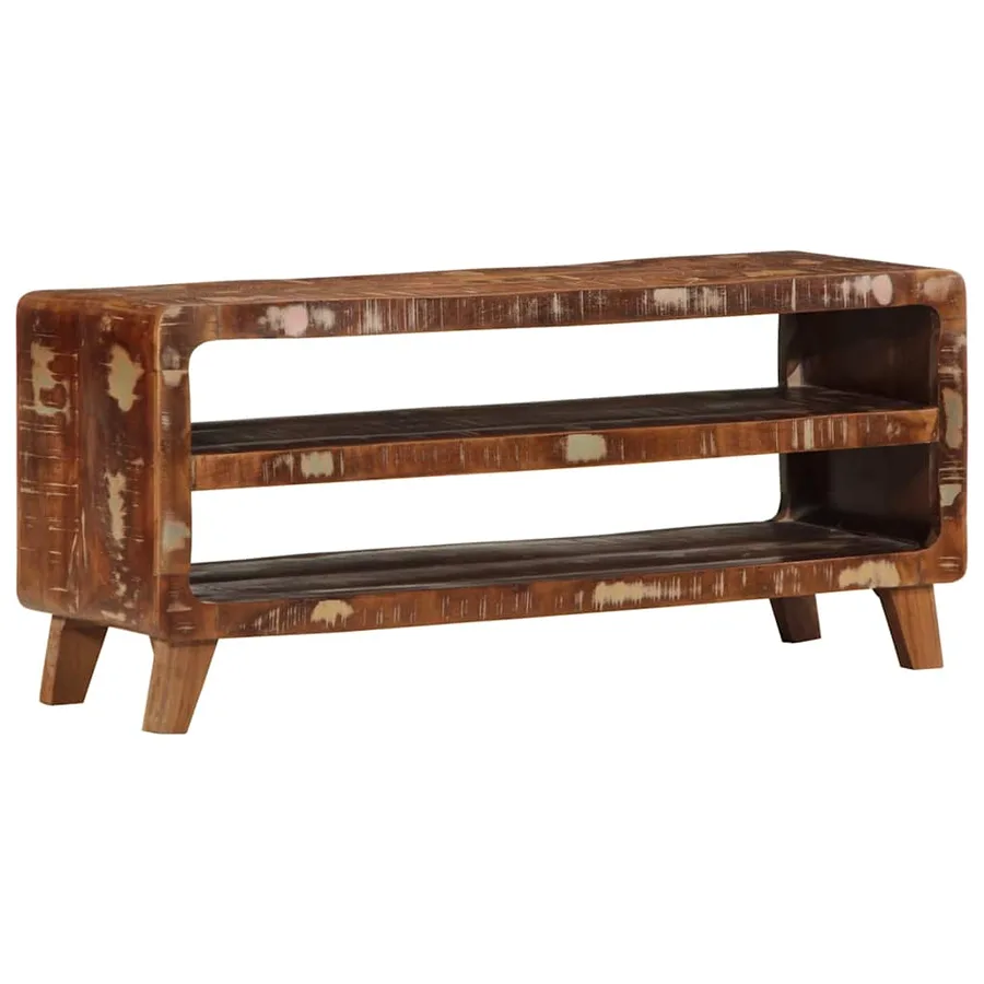 Meuble TV 105x46x32 cm Bois massif de récupération - 10