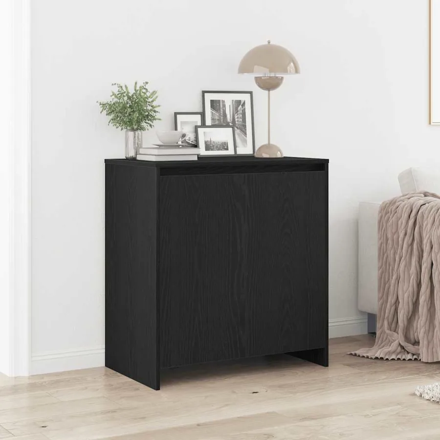 Buffet Chêne noir 70x41x75 cm Bois d'ingénierie