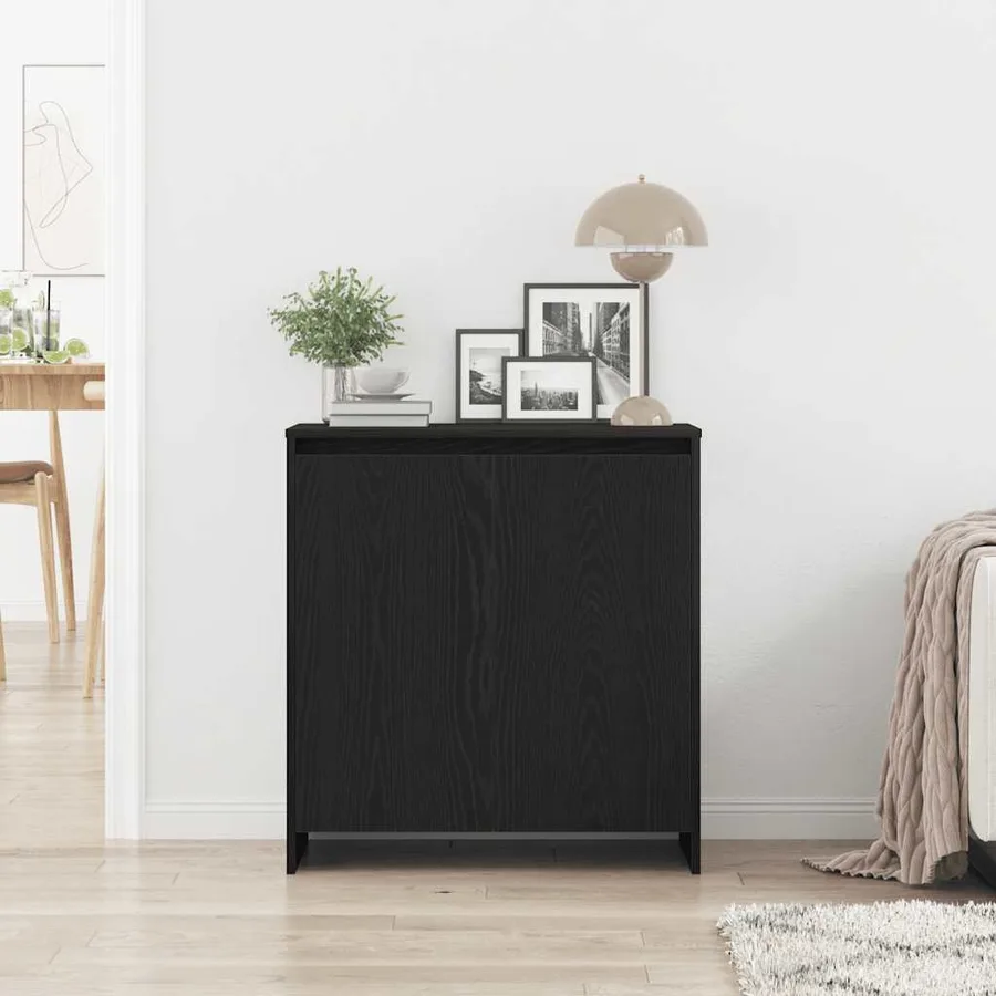 Buffet Chêne noir 70x41x75 cm Bois d'ingénierie - 3