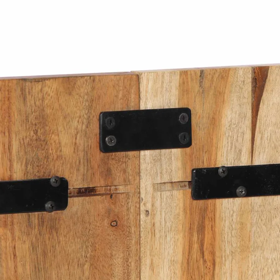 Tête de lit 120 cm bois d'acacia massif - 9