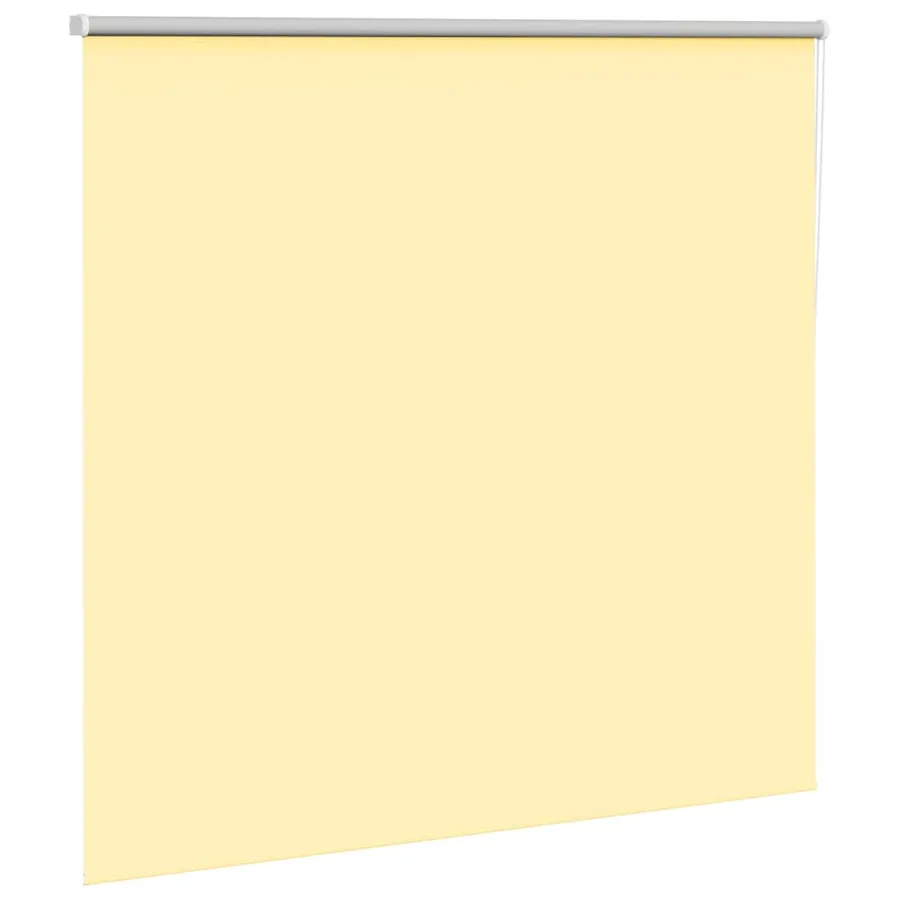 Store enrouleur occultant jaune largeur du tissu 156,6 cm - 3