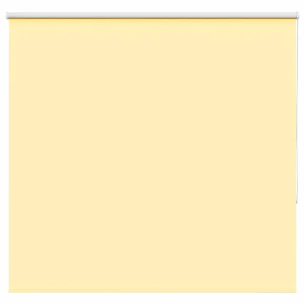 Store enrouleur occultant jaune largeur du tissu 141,6 cm
