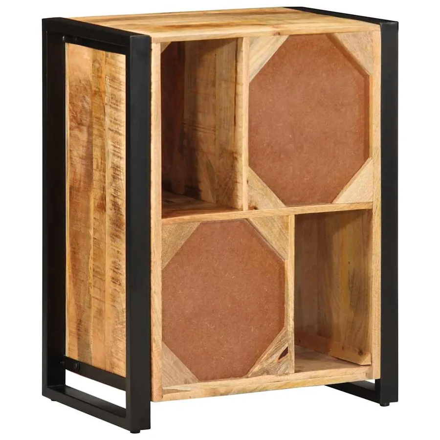 Buffet 55x35x70 cm bois de manguier brut massif - 7