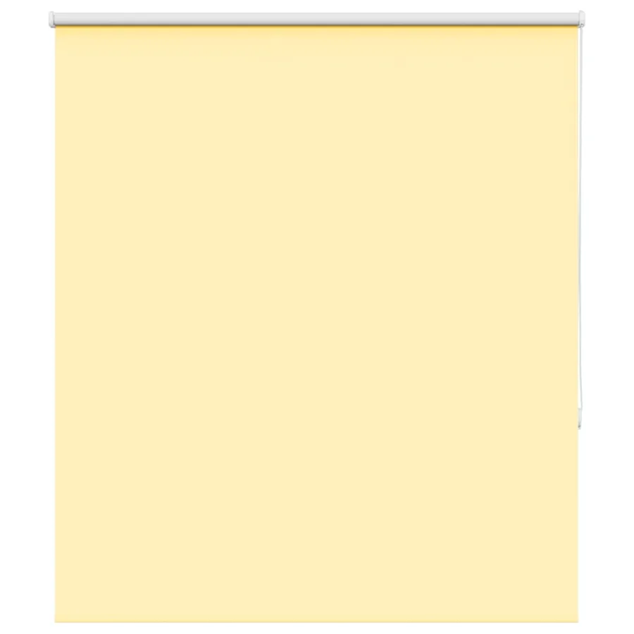 Store enrouleur occultant jaune largeur du tissu 131,6 cm