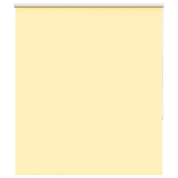 Store enrouleur occultant jaune largeur du tissu 131,6 cm
