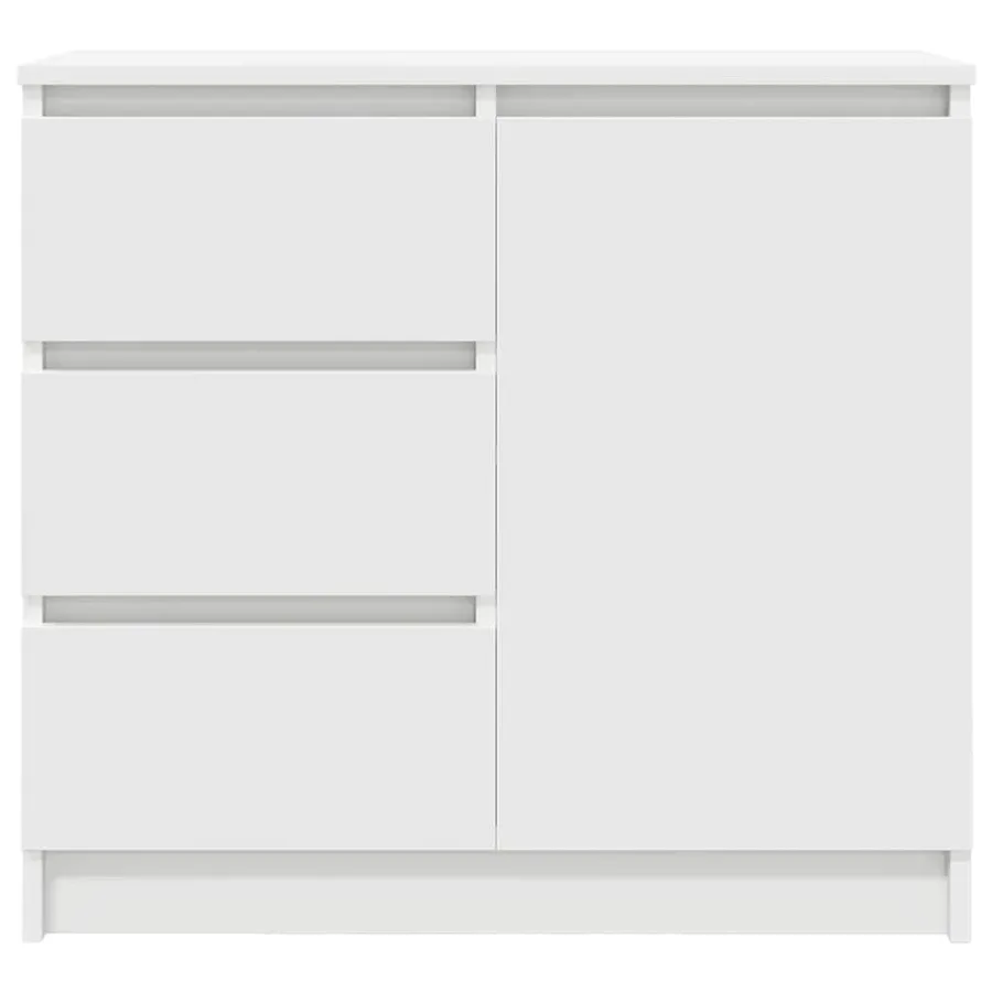 Buffet avec tiroir blanc 71x35x65 cm bois d'ingénierie - 6