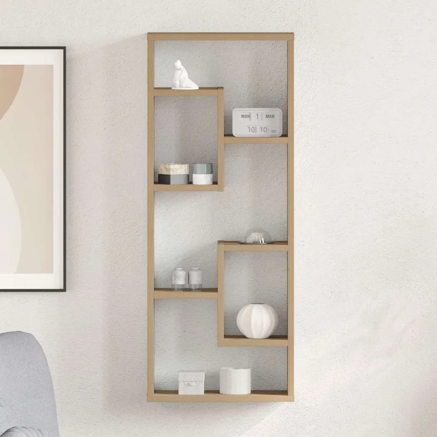 Étagère murale Chêne artisanal 36 x 16 x 90 cm Bois d'ingénierie