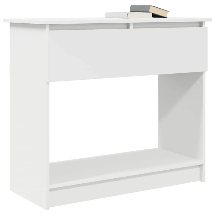Table console avec tiroirs blanc 85,5x38,5x74,5 cm - 4
