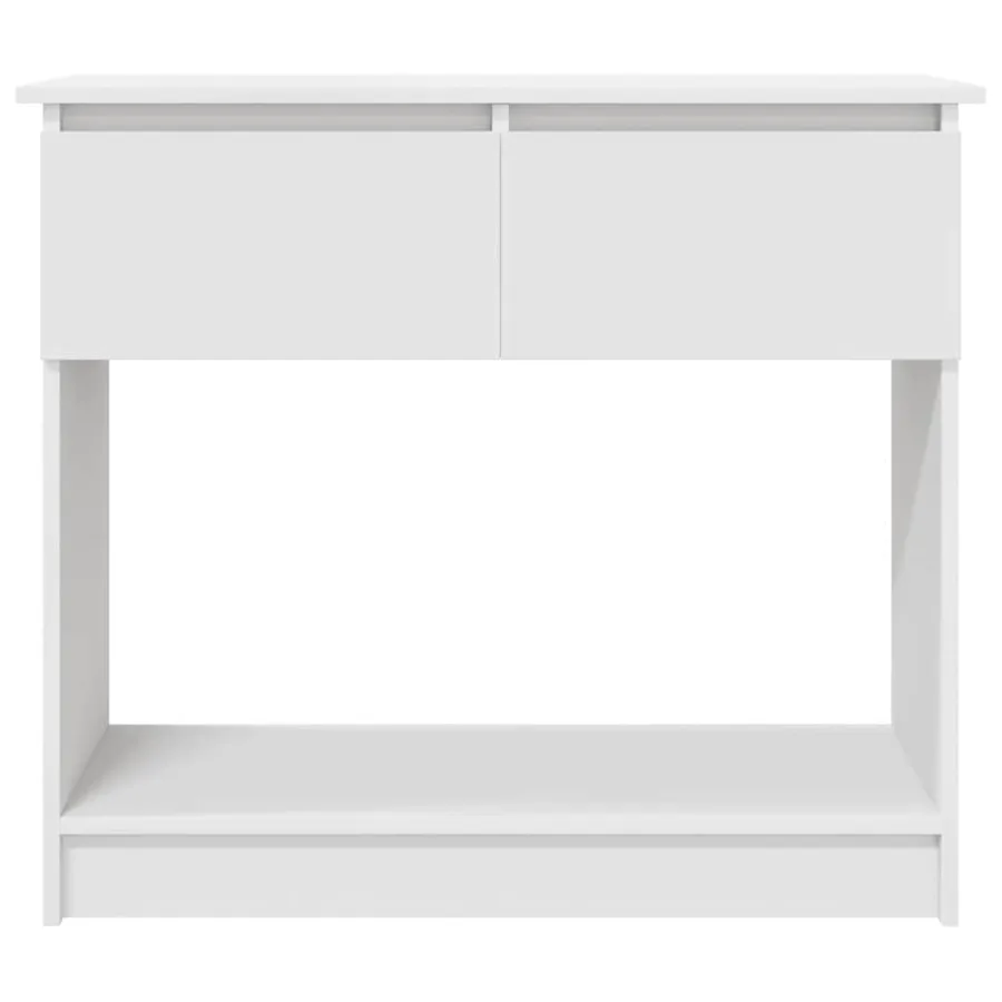 Table console avec tiroirs blanc 85,5x38,5x74,5 cm - 6