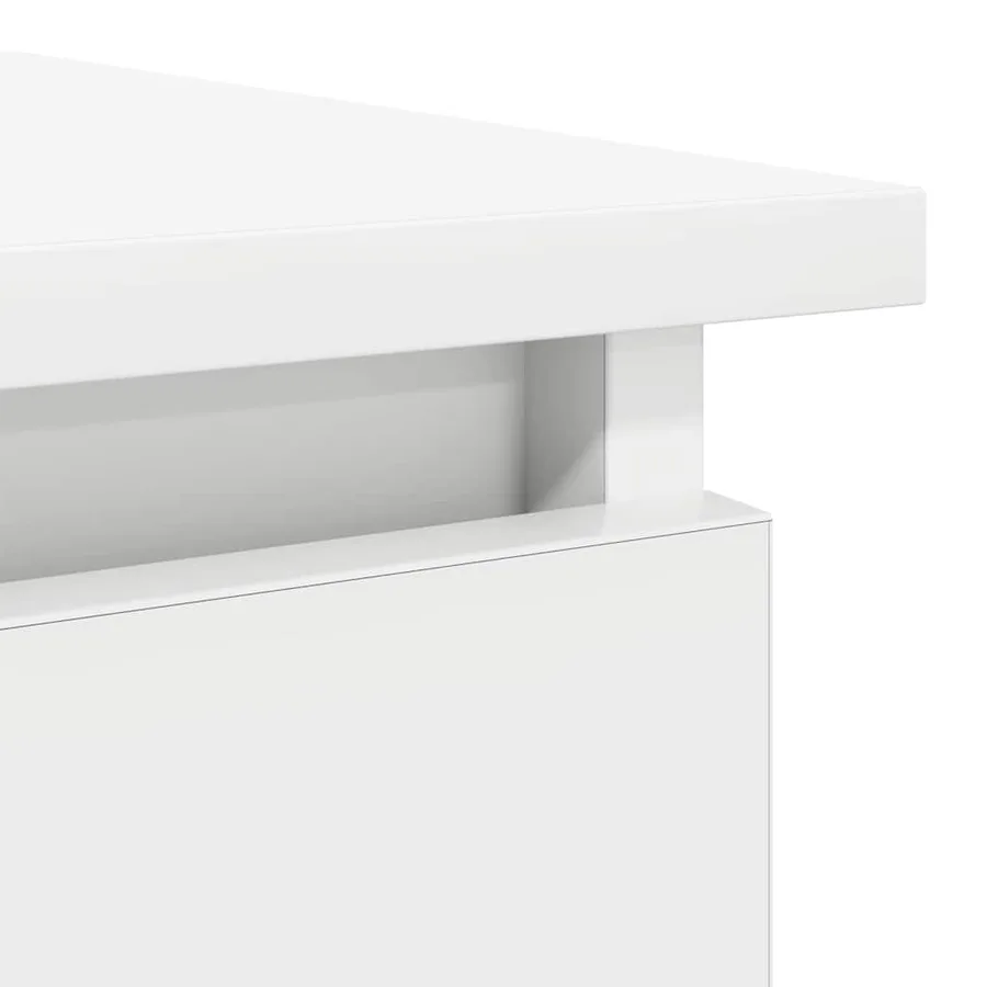 Table console avec tiroirs blanc 85,5x38,5x74,5 cm - 9