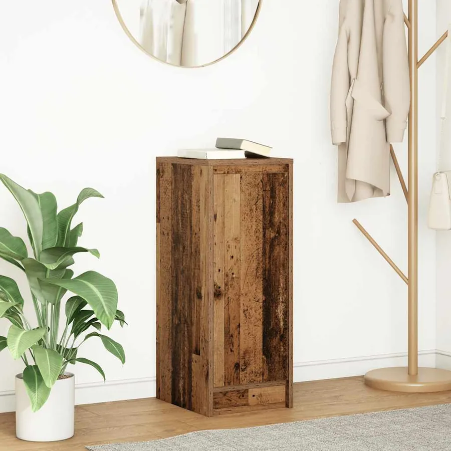 Buffet vieux bois 29,5x34x76 cm bois d'ingénierie