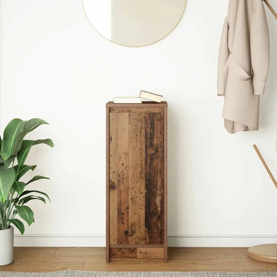 Buffet vieux bois 29,5x34x76 cm bois d'ingénierie - 3