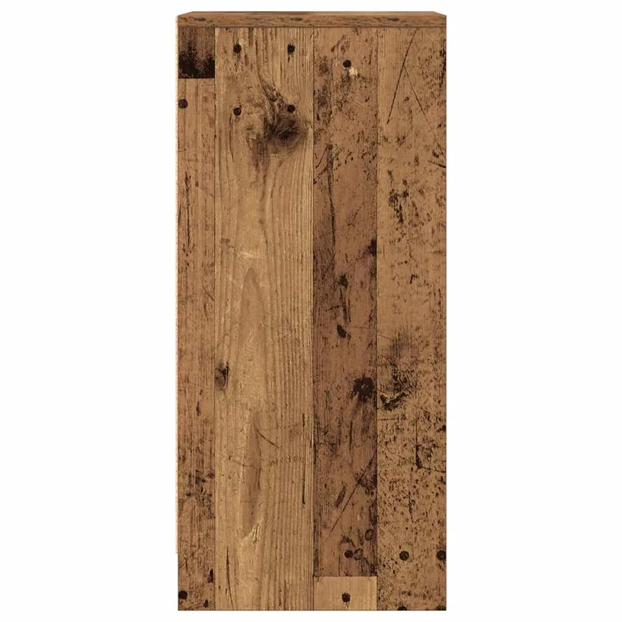 Buffet vieux bois 29,5x34x76 cm bois d'ingénierie - 7